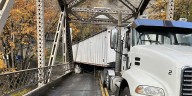 Stark Street Bridge closed due to semi