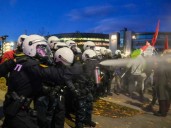 Protesters march ahead of World Cup qualifier between Norway, Israel