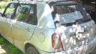 Hallaron el auto que Laurta había ocultado en el monte para escaparse con su hijo