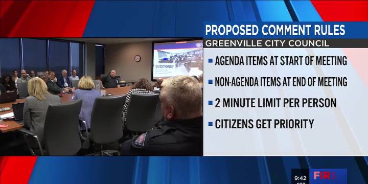 Greenville City Council looks to change public comment rules