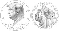 Departamento del Tesoro de EU considera acuñar una moneda con la cara de Trump