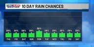 FIRST ALERT FORECAST: Slightly higher rain chances return starting Thursday