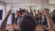 "La Banda Presidencial": Javier Milei ensayó para la presentación de su nuevo libro