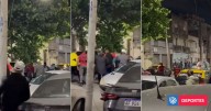 Violencia de nuevo en Avellaneda: hinchas de Racing y Flamengo se pelearon en la calle tras partido