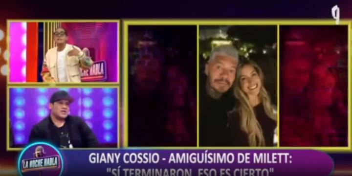 Amigo íntimo de Milett revela la verdad de su relación con Tinelli: “Ruptura sí hubo, se pelean por la distancia”