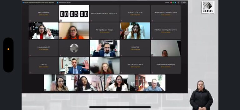 Presenta IEEH proyectos presupuestales para actividades y elecciones de 2026