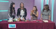 Making Halloween drinks with Lo Bar Cocktail Services