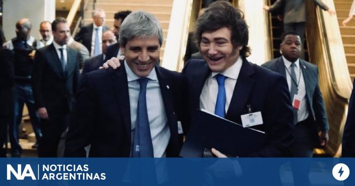Milei celebró el auxilio de EEUU y reiteró que Luis Caputo es “el mejor ministro de Economía de la historia"