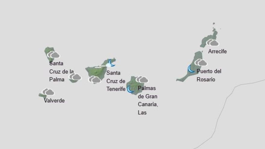 La Aemet anticipa un notable cambio de tiempo esta semana con lluvias en Canarias