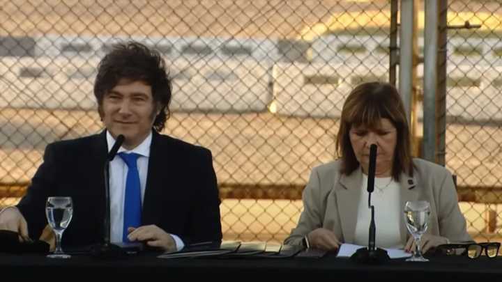 Milei presentó el proyecto de reforma del Código Penal en Ezeiza: prevé penas más duras
