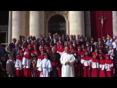Chicago students who held mock classroom conclave meet the pope