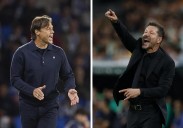 El apasionado reencuentro entre Simeone y Almeyda