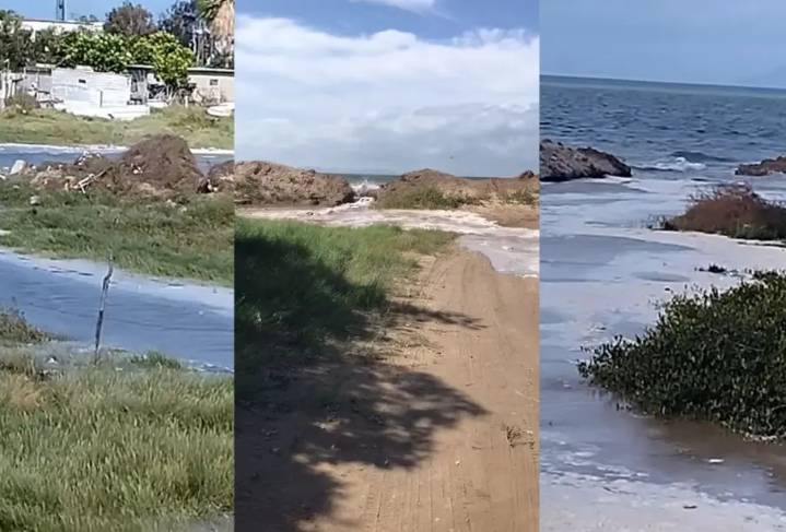 Ruptura del bordo de contención provoca inundaciones en Puerto San Carlos