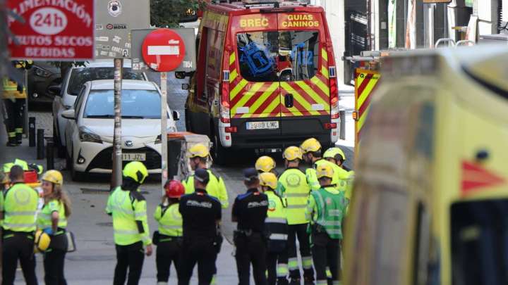 Se derrumbó un edificio en obra en Madrid: tres heridos