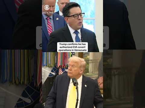Trump confirms he has authorized CIA covert operations in Venezuela #shorts
