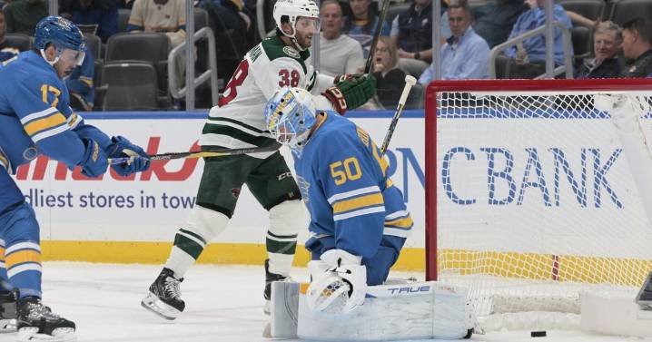 Blues open season with 5-0 blowout loss to Minnesota