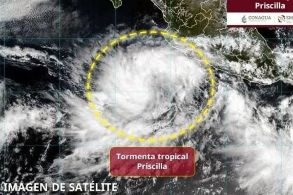 Se forma tormenta tropical 'Priscilla' en el Pacífico
