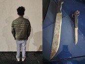 El Edwin se paseaba por calles de Vistas de Oriente con 2 cuchillos, pero fue detenido