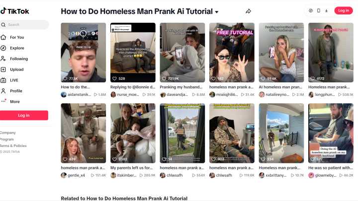'AI homeless man prank': What to know about the viral trend causing panic