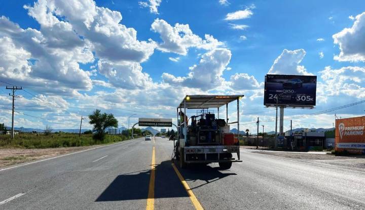 Informa SICT avance del 80 por ciento en mantenimiento a la red carretera federal en Chihuahua