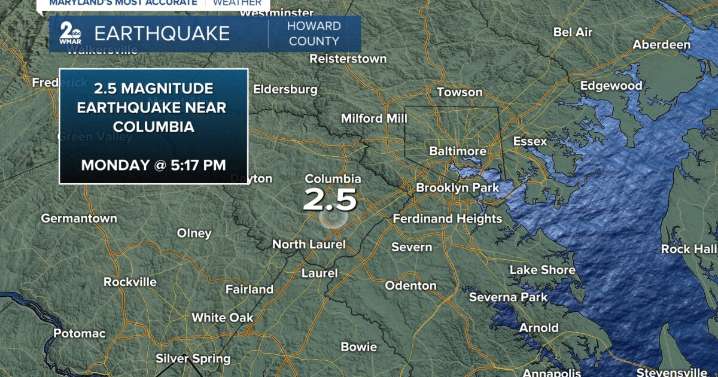 Small earthquake occurred in Howard county