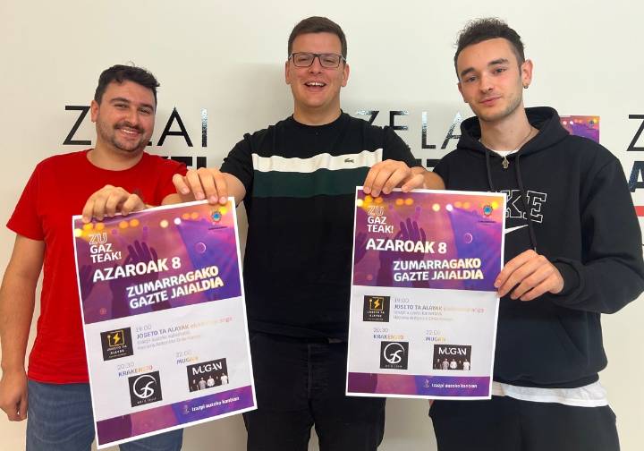 Joseto Ta Alayak, Kraken 270 y Mugan actuarán en el primer 'Gazte Jaialdia' de Zumarraga