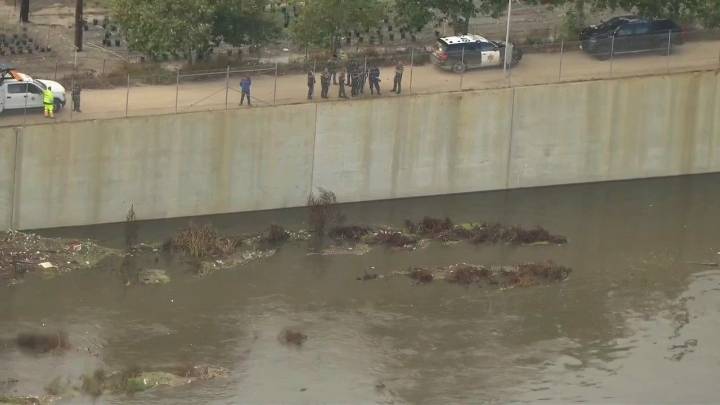 Crews searching for possible body along Santa Ana River Trail