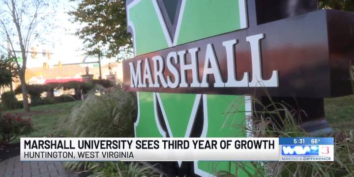Marshall University announces third consecutive year of enrollment growth