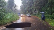 Lluvias provocan derrumbes, socavones y crecida de ríos en la Sierra Nororiental