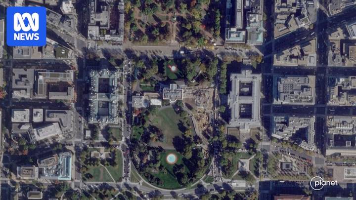 Satellite images show White House's East Wing has been demolished for Donald Trump's ballroom