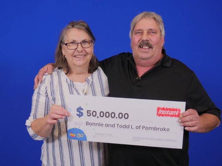 Petawawa retiree, Pembroke couple thankful for OLG lottery wins