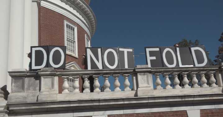 Rally at UVA opposes proposed federal compact