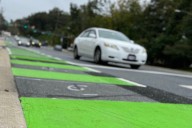 ‘Enhanced’ bike lanes emerge along busy road where Bethesda diplomat was killed in 2022