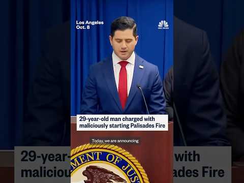 29-year-old man charged with maliciously starting Palisades Fire