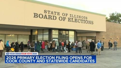 Illinois primary election 2026: Gov. JB Pritzker, Darren Bailey file for candidacy; Cook County elections candidates also filing
