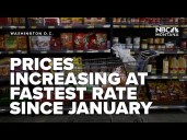 Prices increased at the fastest rate since January last month