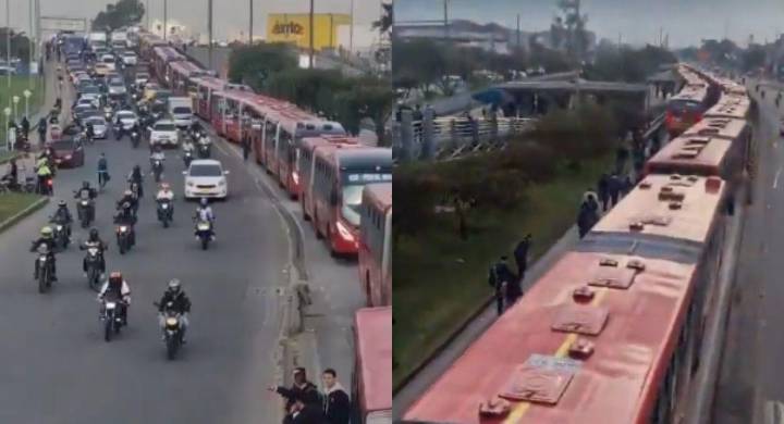 Bloqueos, caos y tensión: así amanecen las principales vías de Bogotá