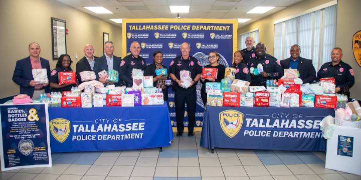 TPD collects hundreds of donations for second annual ‘Babies, Bottles, and Badges’ drive