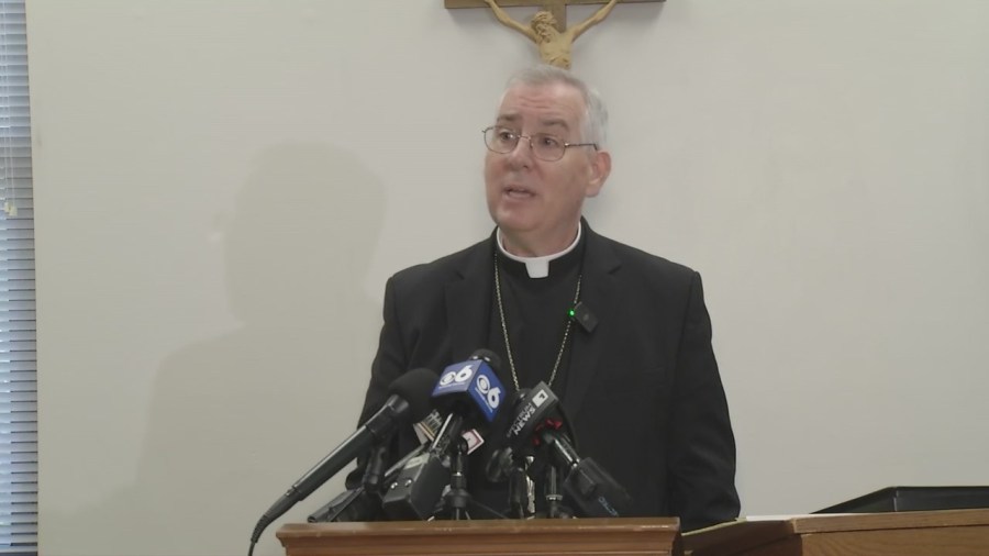 Incoming Bishop Mark O'Connell weighs in on former St. Clare's Hospital staff losing pensions