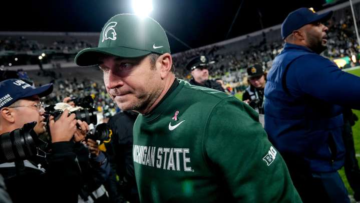 Michigan State football's Jonathan Smith on his job status amid rumors