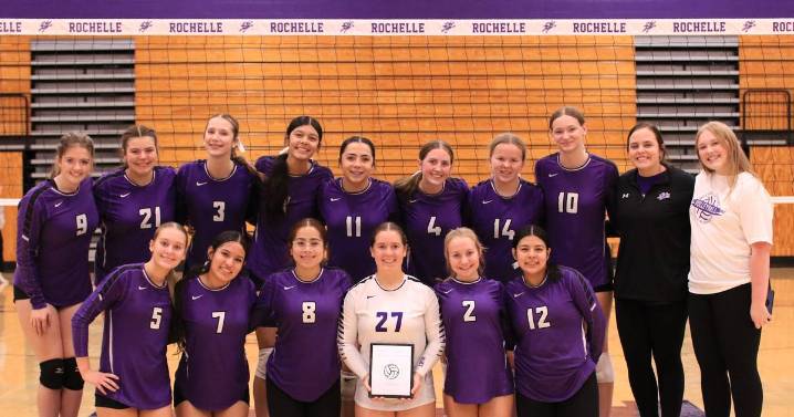 Rochelle JV volleyball team wins invite