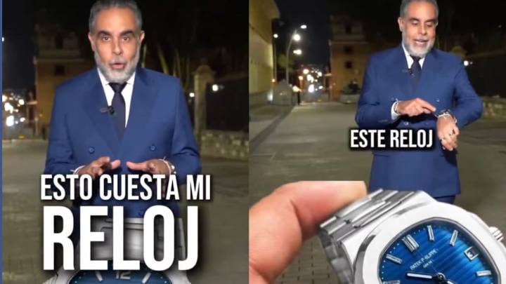 Benedetti responde a las críticas por usar presunto reloj de lujo: “Me lo puse para tentar a los creativos y burlarme”