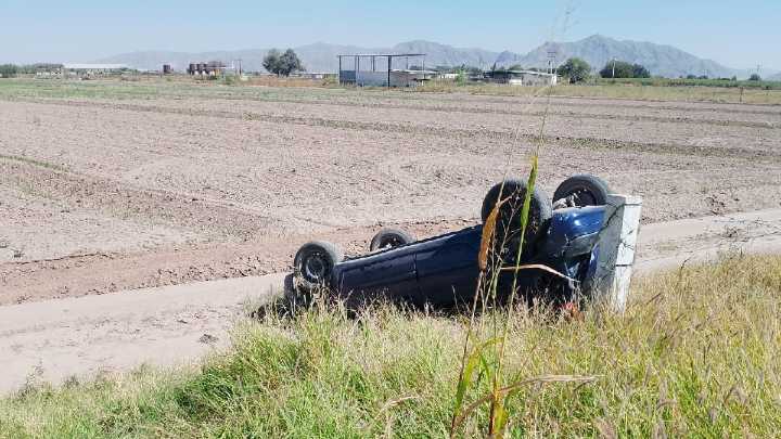 Conductor desaparece tras volcadura en carretera de Matamoros, Coahuila
