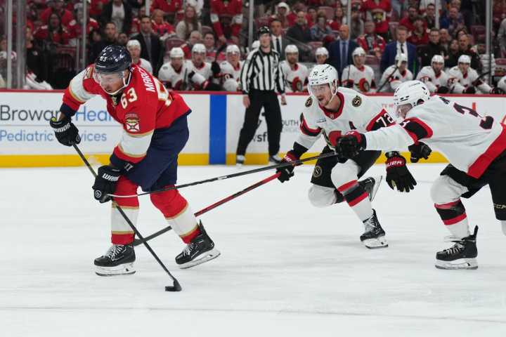 Banged-up Panthers score 6 goals in rout of Senators - The Rink Live | Coverage of youth, junior, high school and college hockey