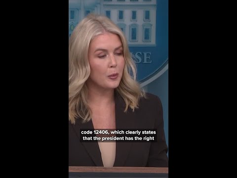 White House Press Secretary Karoline Leavitt discusses the National Guard in Portland, Oregon