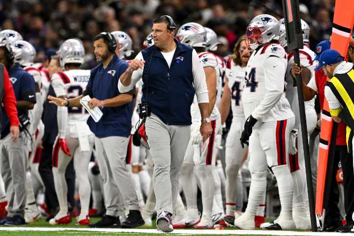 What did Mike Vrabel say about trading two players and shaking up the Patriots roster?