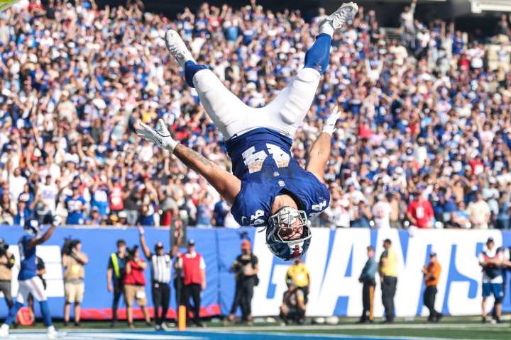 Giants' Cam Skattebo is playing like the best running back in the NFL