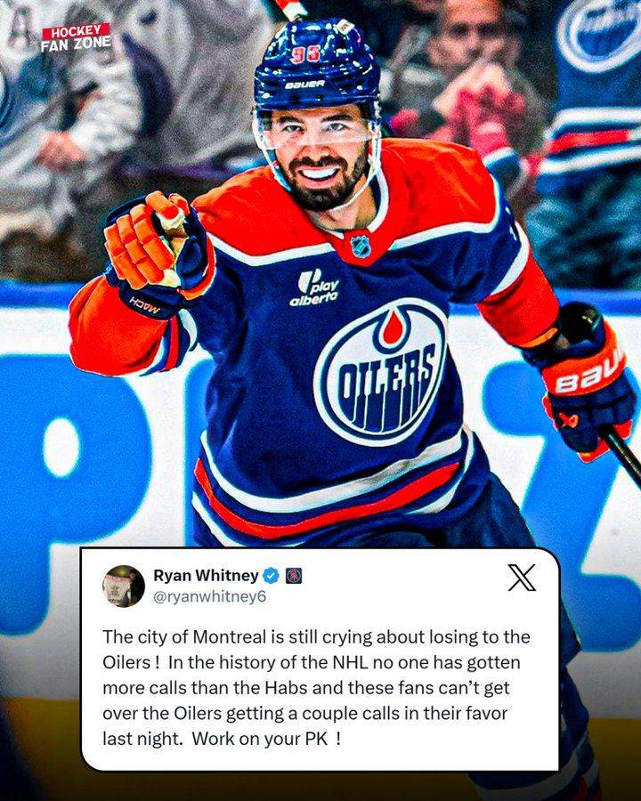 Montreal media STILL bitching about refs in Habs loss to Edmonton Oilers