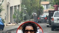 Crew at D4vd Hollywood Hills Rental House Throwing Out Bags, Boxes