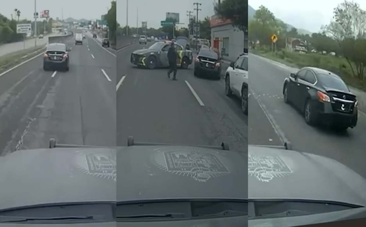Capturan a conductor sin placas durante persecución sobre la Carretera Nacional en Santiago